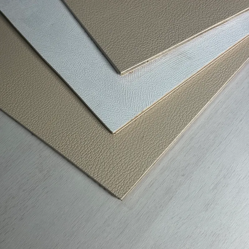 Thin decorative lightweight panels with textured surfaces for camper interiors