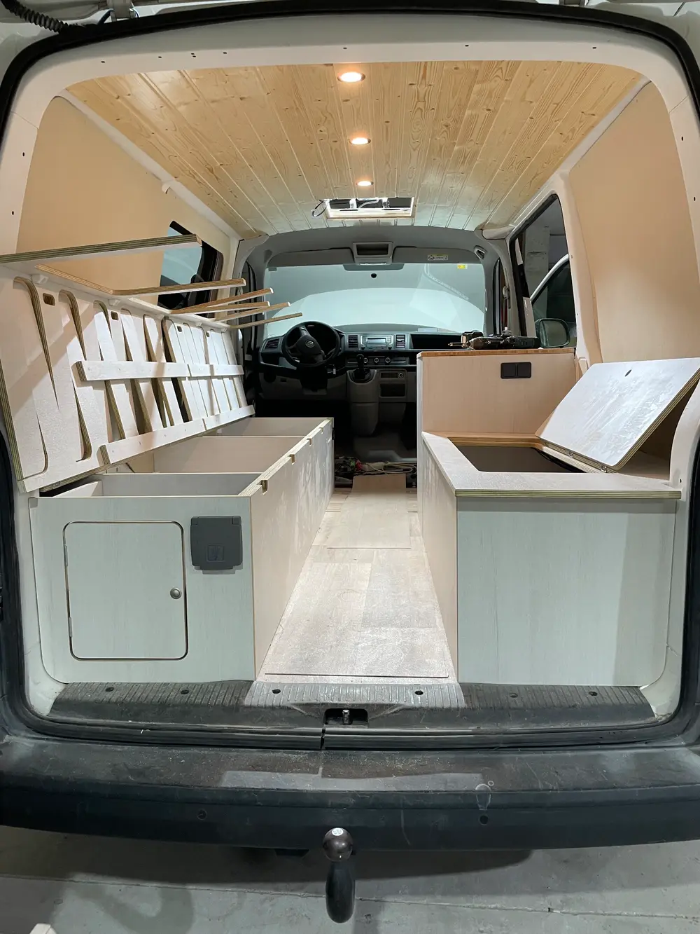 Custom CNC cut campervan furniture manufactured in Tarifa